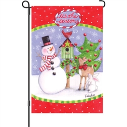 Festive Friends on this Premier Kites garden flag.