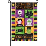 Boo To You on a Premier Kites Halloween garden flag.