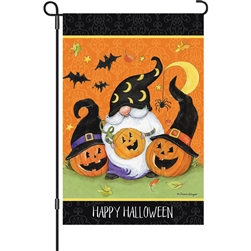 Premier Kites Gnome With Bats Elite Garden Flag