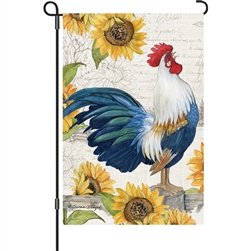 Premier Kites Rooster Sunflower Elite Garden Flag