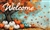 Maple Tree Pumpkins on this Custom Décor indoor outdoor mat. Printed in the USA.