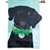 Christmas Black Lab Applique Magnolia Garden house flag.