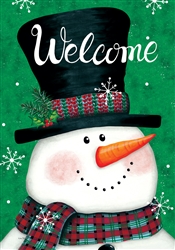 Snowman On Green on this Custom Décor standard house flag. Made in the USA.