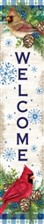 Winter Cardinals on this PVC Yard Expression Sign by Custom Décor.