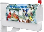 Winter Feeder on this Custom Décor standard mailbox cover.