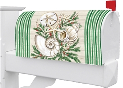 Christmas Shells on this Custom Décor standard mailbox cover.
