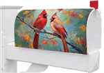 Cardinal Couple on this Custom Décor over sized mailbox cover.