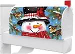 Snowman & Birds on this Custom Décor over sized mailbox cover.