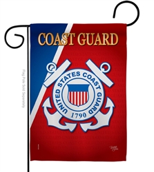 Coast Guard Army garden flag