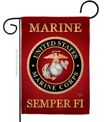 Nylon Marine Corps garden flag