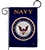 Nylon Navy Corps garden flag