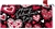 Black And Red Hearts on this Custom Décor standard mailbox cover.
