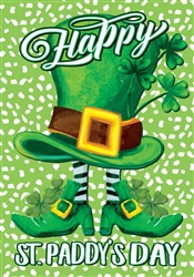 St. Pat's Hat on this Custom Décor garden flag. Printed in the USA.