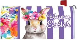 Floral Bunny on this Custom Décor standard mailbox cover.