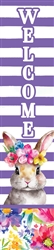 Floral Bunny on this PVC Yard Expression Sign by Custom Décor.
