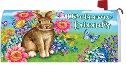 Brown Bunny on this Custom Décor standard mailbox cover.
