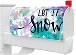 Let It Snow on this Custom Décor over sized mailbox cover.