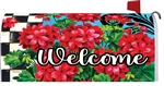 Checkered Geranium on this Custom Décor standard mailbox cover.