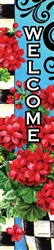 Checkered Geranium on this PVC Yard Expression Sign by Custom Décor.