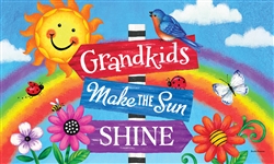 Grandkids on this Custom Décor indoor outdoor mat. Printed in the USA.