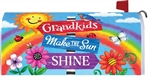 Grandkids on this Custom Décor standard mailbox cover.