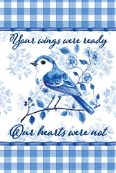 Your Wings on this Custom Décor Vinyl garden flag.