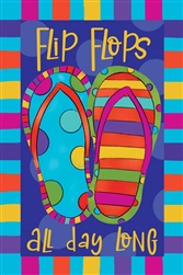 Flip Flops on this Custom Décor Vinyl garden flag.