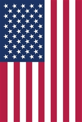 American Flag on this Custom Décor Vinyl garden flag.