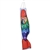 36 inch Zig Zag Rainbow Koi Windsock Wind Sock by Premier Kites that sways in a gentle breeze.