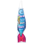 36 inch Mandala Koi Windsock Wind Sock by Premier Kites that sways in a gentle breeze.