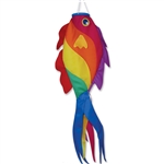 36 inch Rainbow Wrasse Fish by Premier Kites that sways in a gentle breeze.