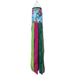 Paisley Hummingbird on this 40" Premier Kites Windsock.