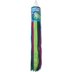 Lotus Frogs on this 40" Premier Kites Windsock.