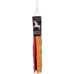 Premier Kites Unicorn Party Embroidered 40"  Wind Sock.