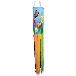 Tulip Applique on this 40" Premier Kites Windsock.