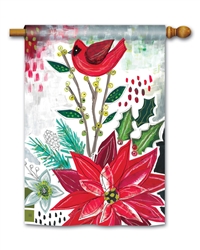 Christmas Snippets on a Breeze Art house flag.