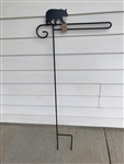 Bear Wrought Iron Garden Flag Stand. Made in the USA . In store pick up only.