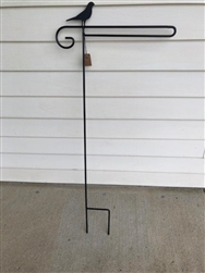 Bird Wrought Iron Garden Flag Stand. Made in the USA . In store pick up only.