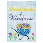 Plant Seed Of Kindness Applique on this Magnolia Garden, garden flag.