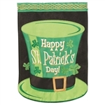 Happy St. Patrick's Day Applique Magnolia Garden house flag.