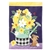 Yellow Flowers Watering Can Applique Magnolia Garden house flag.