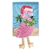 Crazy Leg Christmas Flamingo Applique Garden Flag by Magnolia Garden.