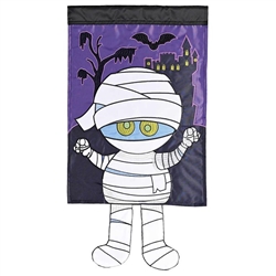 Halloween Mummy Crazy Legs Applique on this Magnolia Garden garden flag
