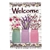 Welcome Jars Of Flowers on this Magnolia Garden standard house flag.