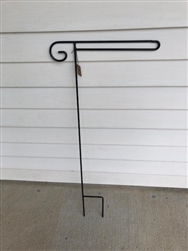Plain Wrought Iron Garden Flag Stand. Made in the USA . In store pick up only.