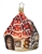 Gingerbread House Glass German Ornament hand crafted and hand painted. Made in Germany.