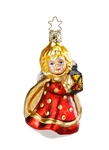 Shine The Light Glass German Ornament hand crafted and hand painted. Made in Germany.