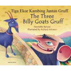 The Three Billy Goats Gruff - Bilingual Children's Book in Albanian, Bengali, French, German, Romanian, Spanish, and many more languages. Multicultural story for diverse classrooms