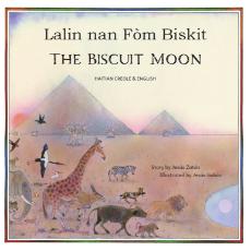 The Biscuit Moon - Bilingual Multicultural Children's Book explores cooperation, scarcity, sharing resources, climate change. Inspiring story for diverse classrooms.