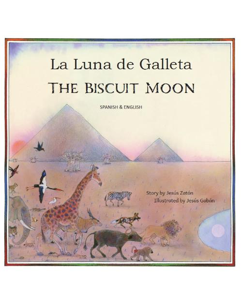 The Biscuit Moon - Spanish Bilingual Multicultural Children's Book explores cooperation, scarcity, sharing resources, climate change. Also available in many other languages. 